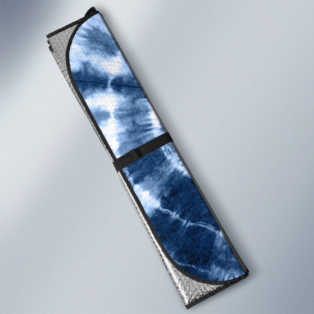 Columbus Blue Jackets Car Sunshade Custom Tie Dye Car Accessories - Gearcarcover - 3