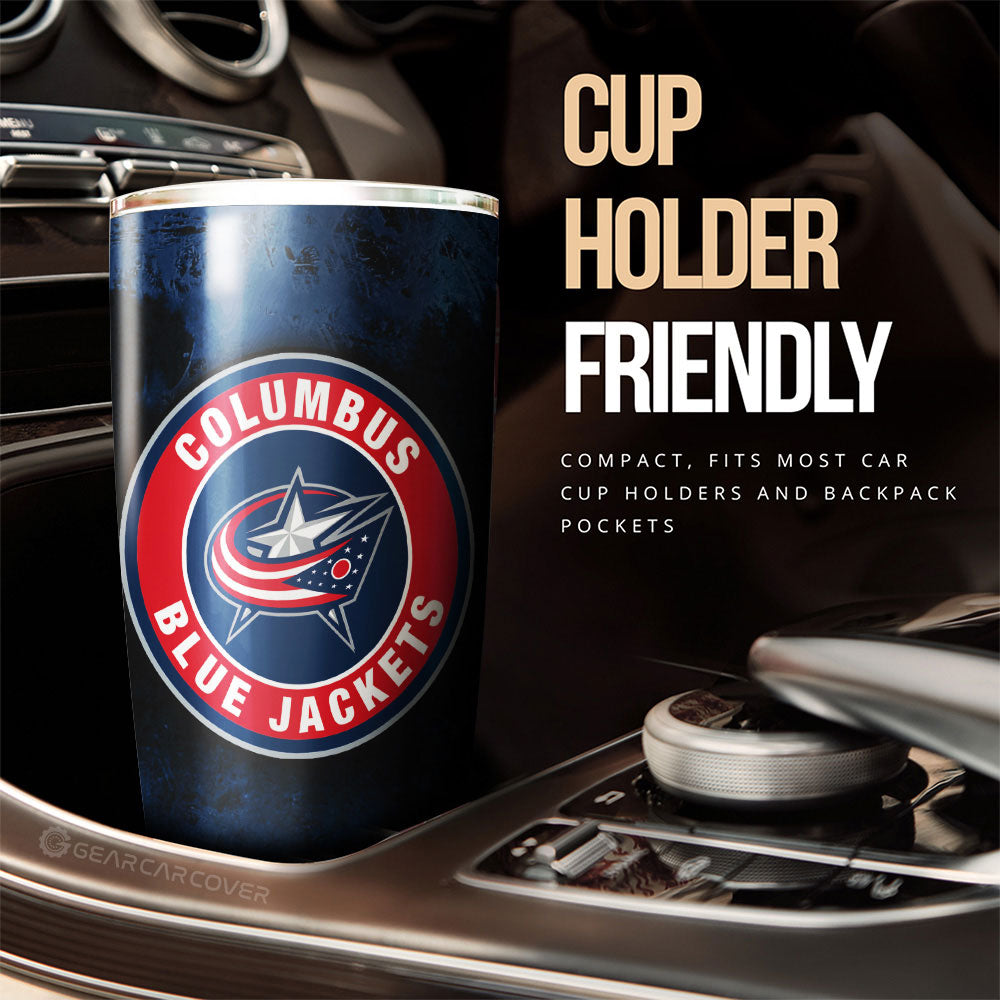 Columbus Blue Jackets Tumbler Cup Custom Car Accessories - Gearcarcover - 3