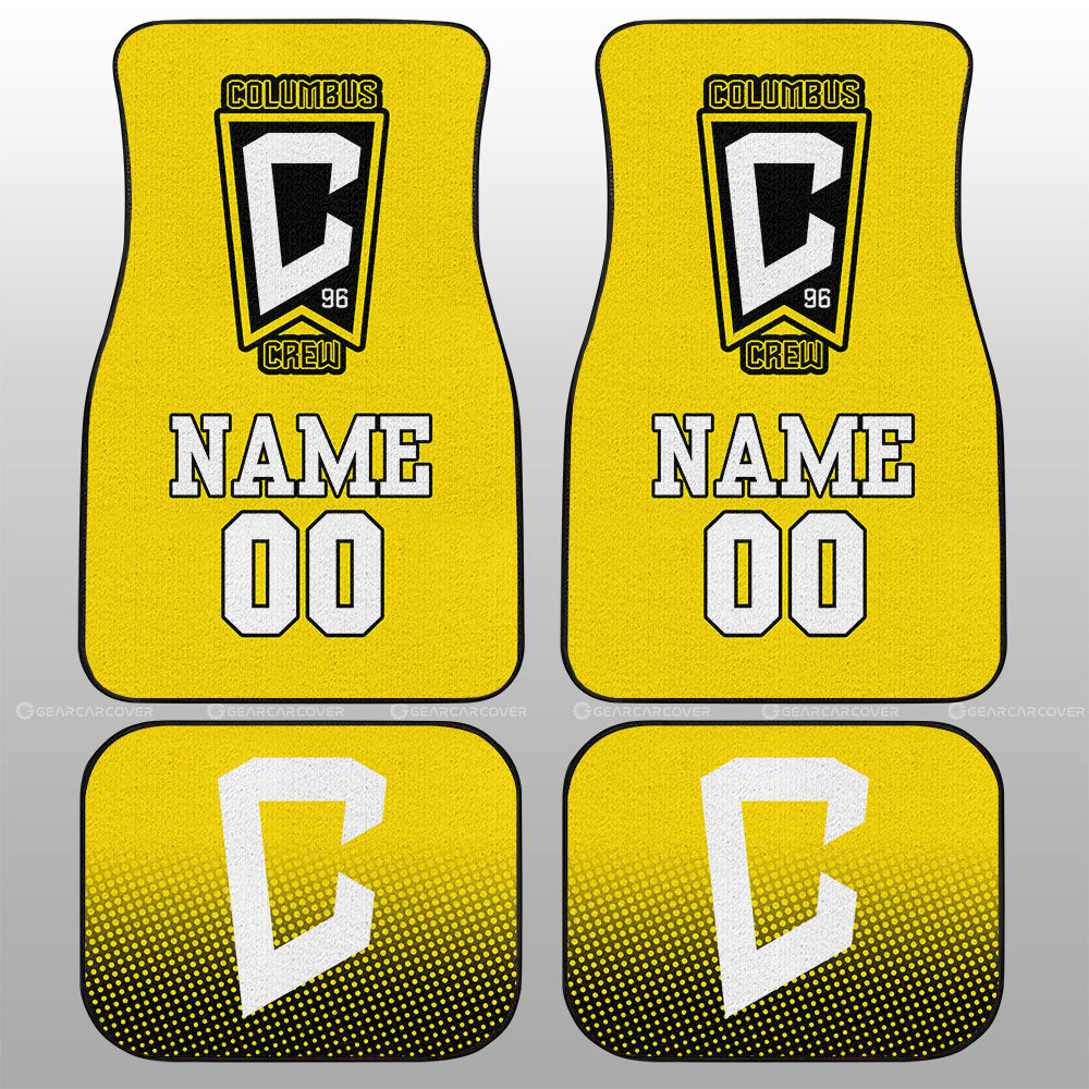 Columbus Crew Car Floor Mats Sporty Team Collection - Gearcarcover - 1