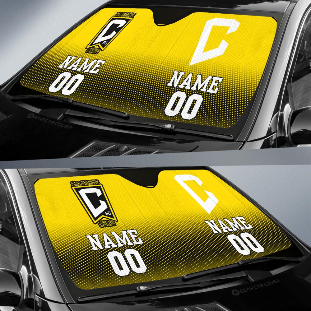 Columbus Crew Car Sunshade Sporty Team Collection - Gearcarcover - 2