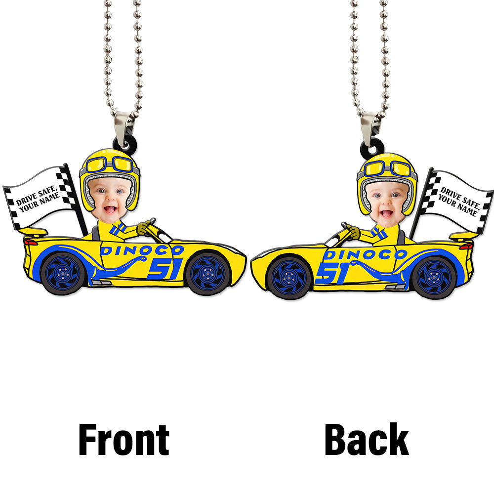 Cruz Ramirez Ornament Personalized Baby With Helmet Collection - Gearcarcover - 4