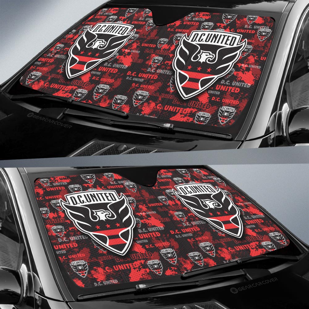 DC United Car Sunshade Custom Car Accessories - Gearcarcover - 2