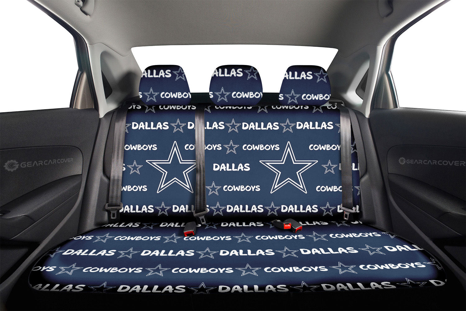 Dallas Cowboys Car Back Seat Covers Sporty Team Collection - Gearcarcover - 2