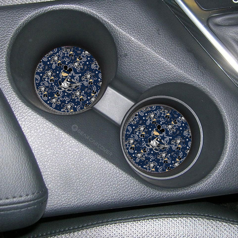 Dallas Cowboys Car Coaster Set Cartoon Theme Collection - Gearcarcover - 2