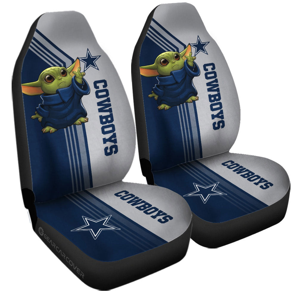 Dallas Cowboys Car Seat Covers Baby Yoda Car Accessories - Gearcarcover - 3