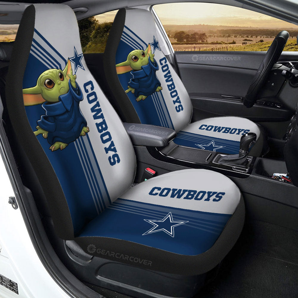 Dallas Cowboys Car Seat Covers Baby Yoda Car Accessories - Gearcarcover - 1