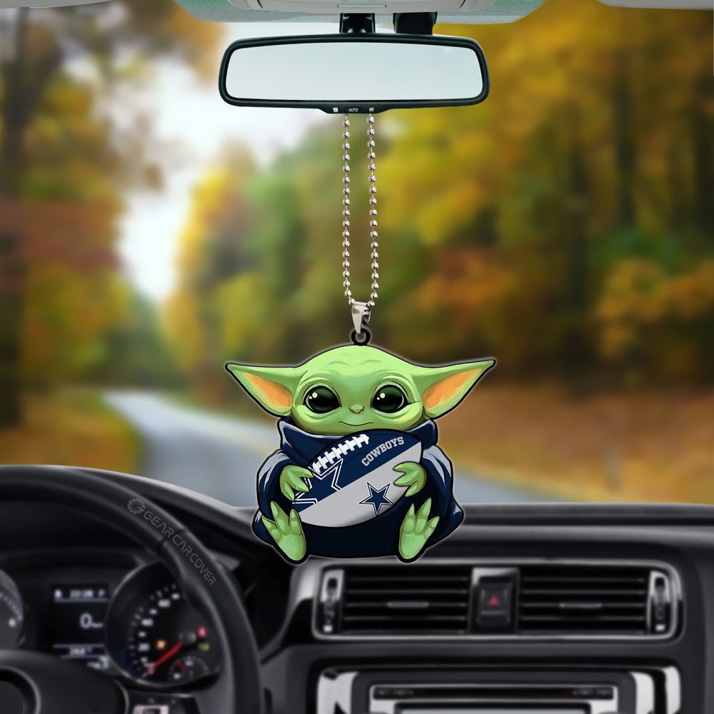 Dallas Cowboys Ornament Baby Yoda Car Accessories - Gearcarcover - 3