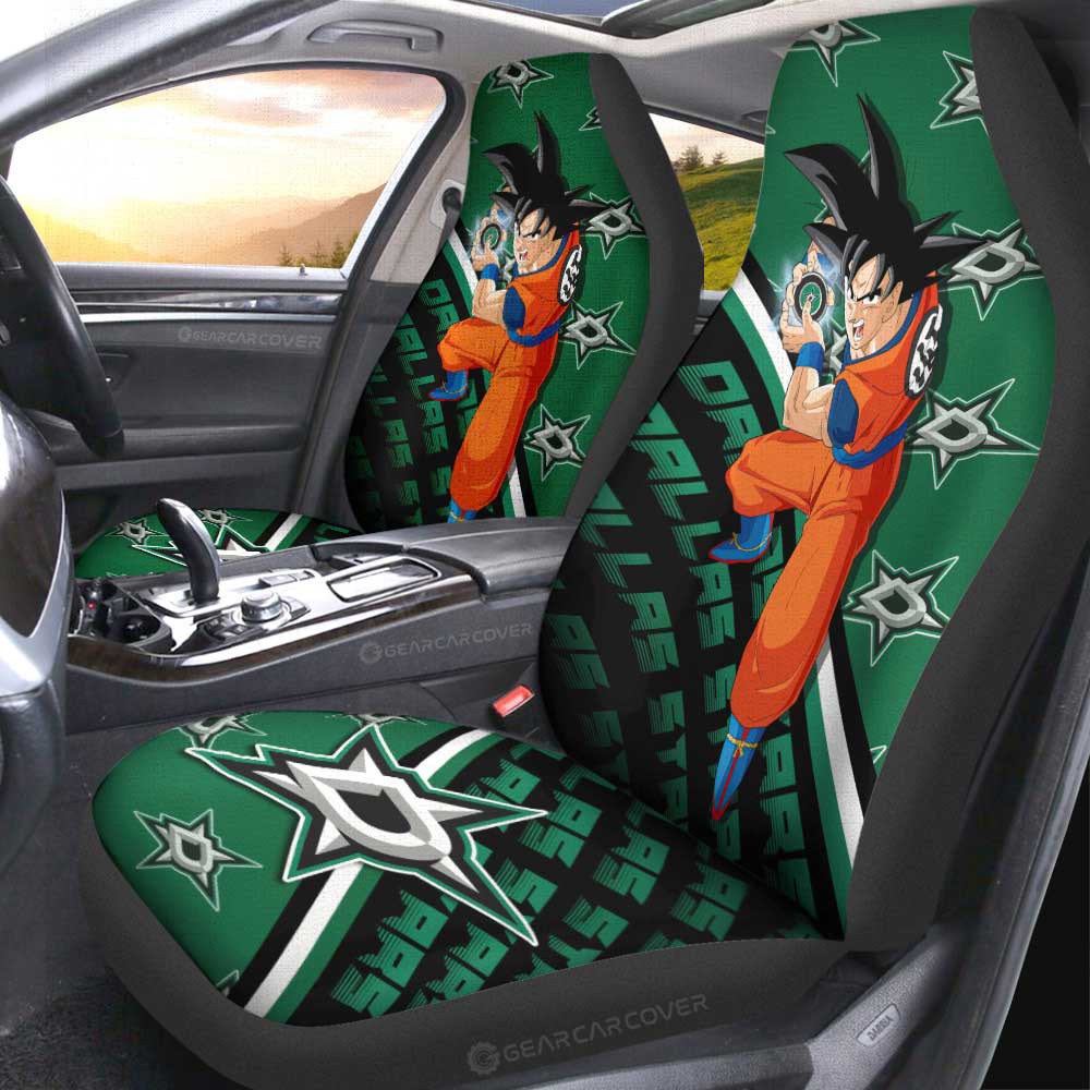 Dallas Stars Car Seat Covers Goku Car Decorations For Fans - Gearcarcover - 2