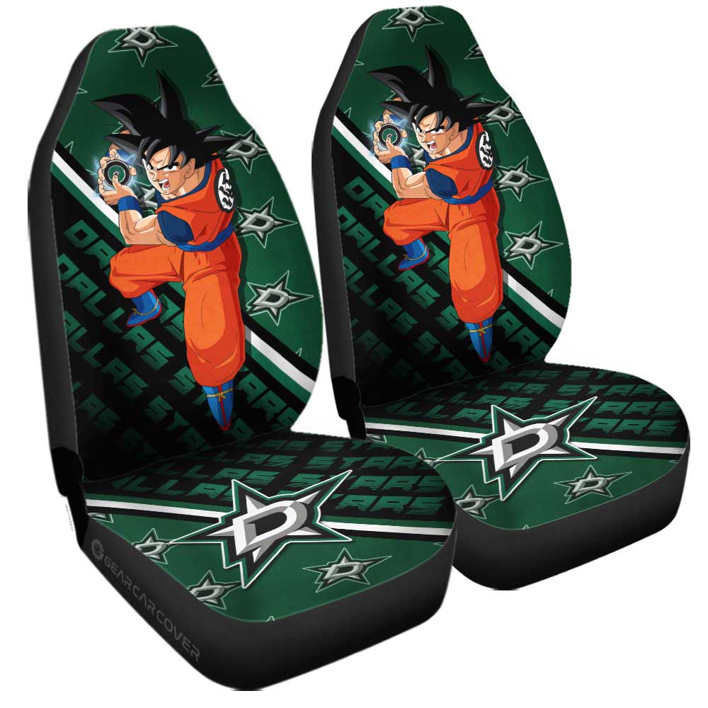 Dallas Stars Car Seat Covers Goku Car Decorations For Fans - Gearcarcover - 3