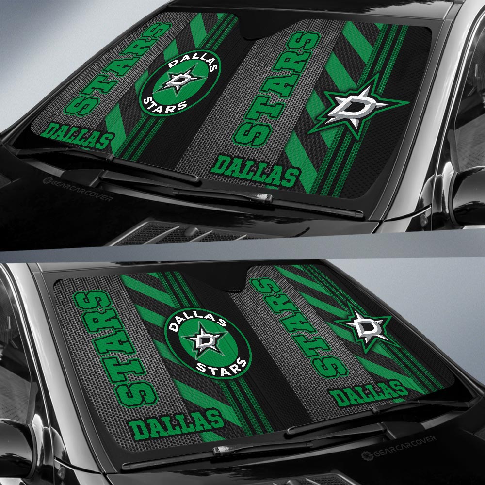 Dallas Stars Car Sunshade Custom Car Accessories - Gearcarcover - 2