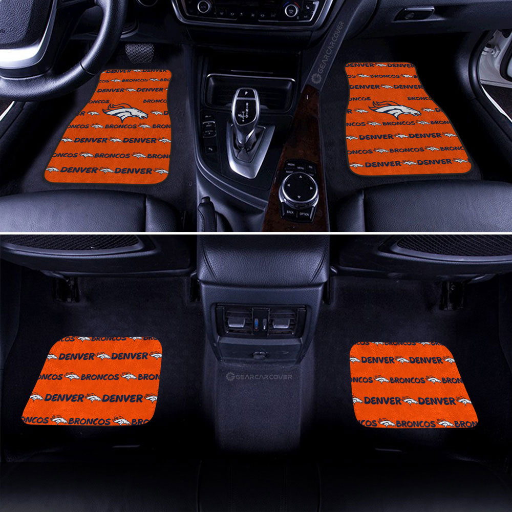 Denver Broncos Car Floor Mats Sporty Team Collection - Gearcarcover - 2