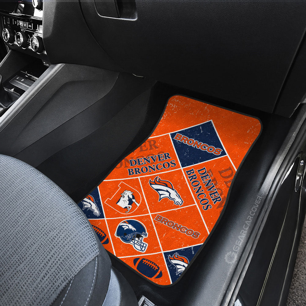 Denver Broncos Car Floor Mats Sporty Team Collection - Gearcarcover - 3