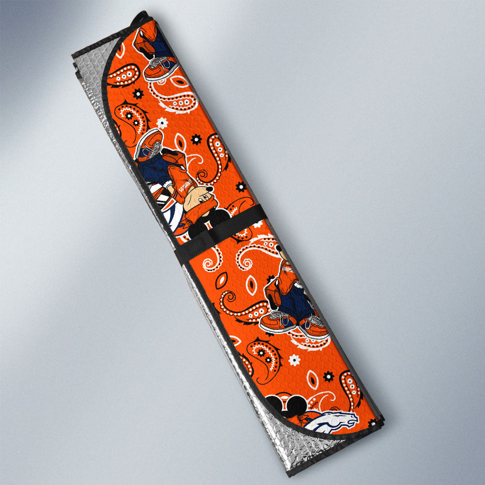 Denver Broncos Car Sunshade Cartoon Theme Collection - Gearcarcover - 3
