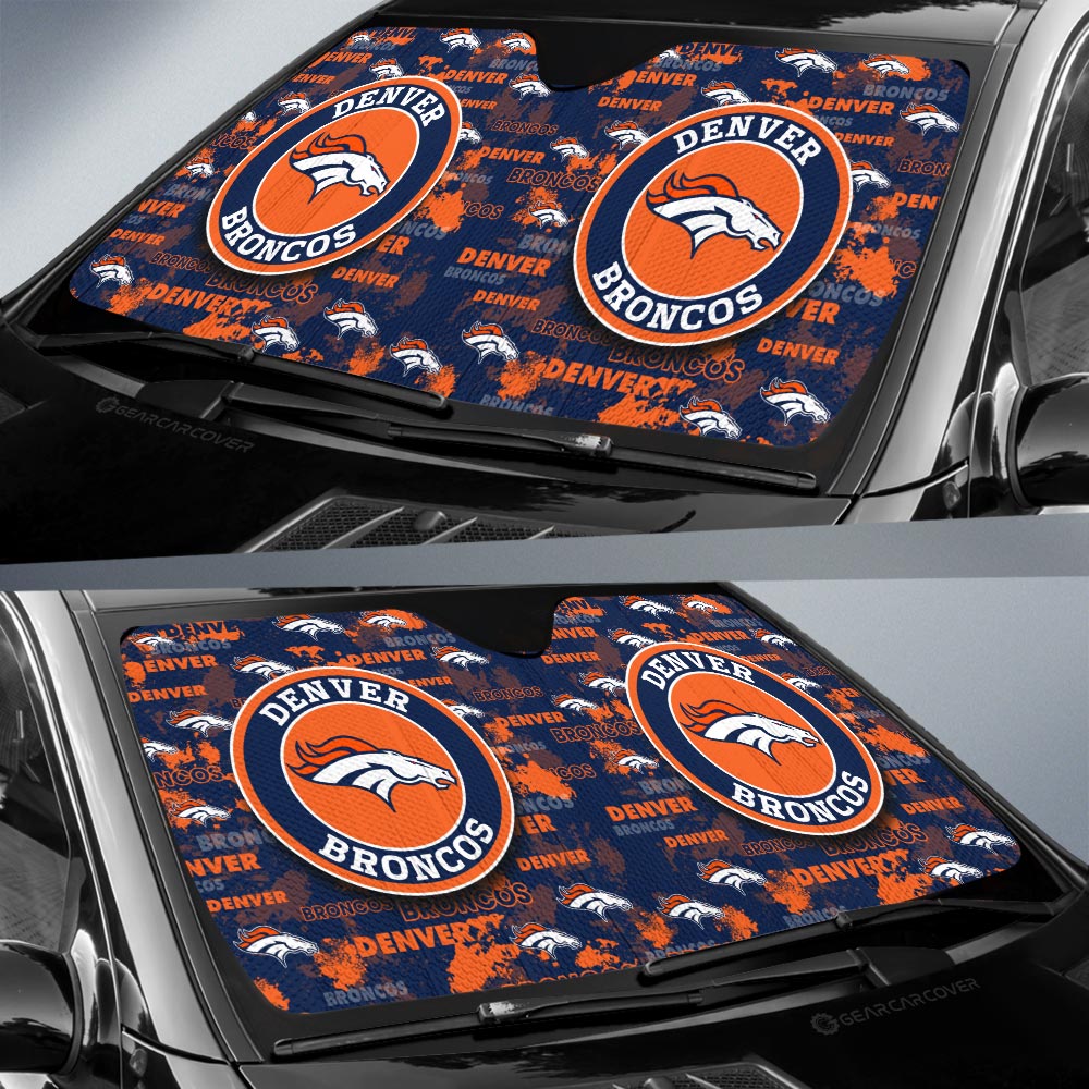 Denver Broncos Car Sunshade Custom Car Accessories - Gearcarcover - 2