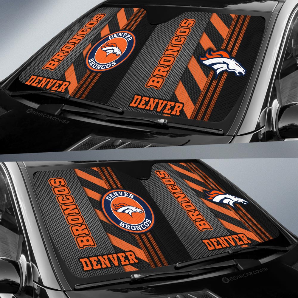 Denver Broncos Car Sunshade Custom Car Accessories - Gearcarcover - 2
