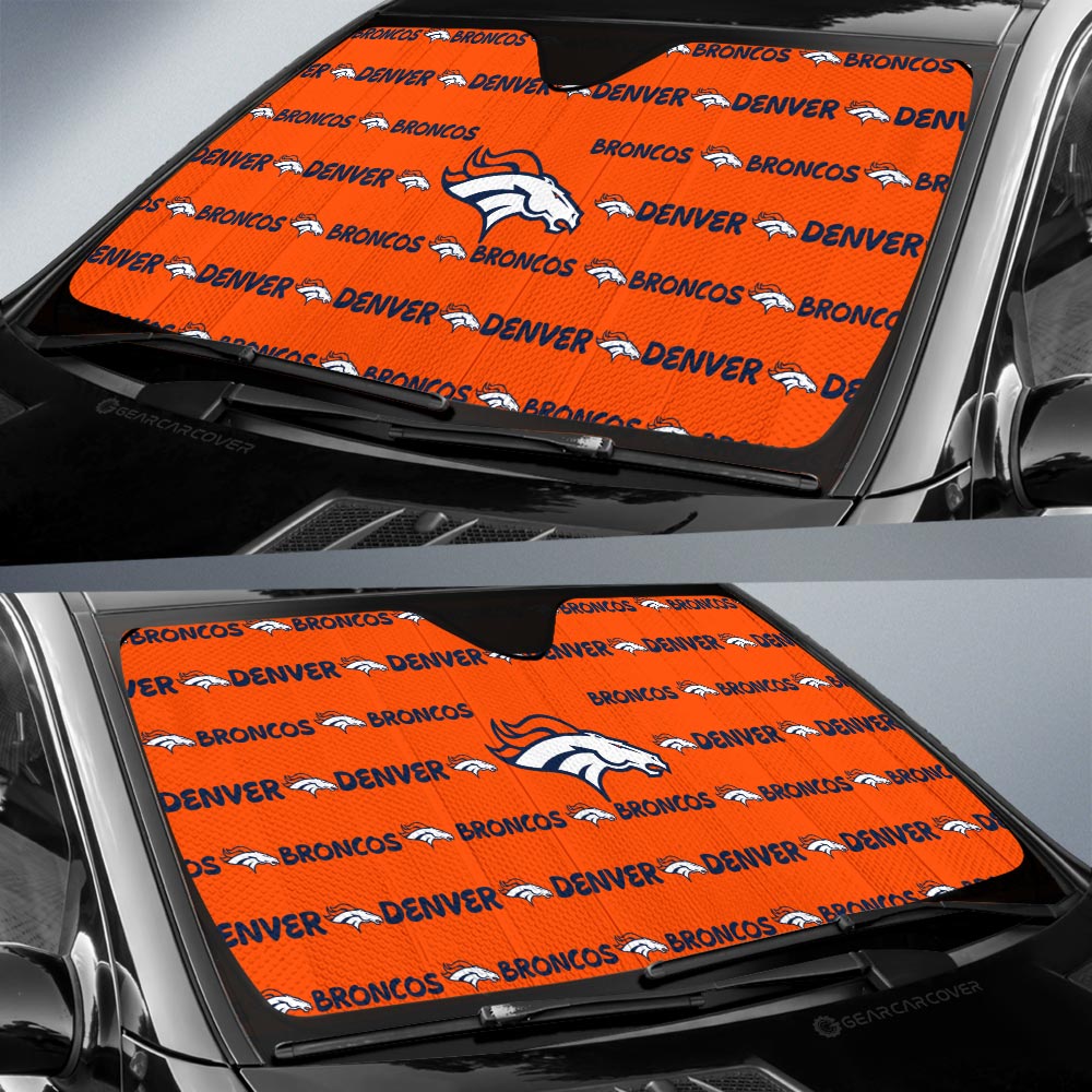 Denver Broncos Car Sunshade Sporty Team Collection - Gearcarcover - 2