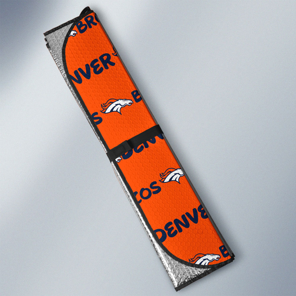 Denver Broncos Car Sunshade Sporty Team Collection - Gearcarcover - 3