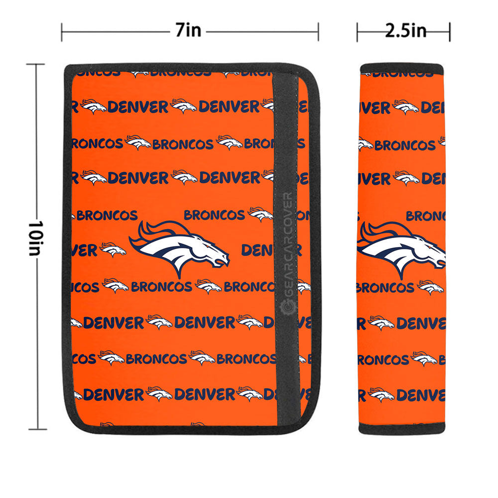 Denver Broncos Seat Belt Covers Sporty Team Collection - Gearcarcover - 1