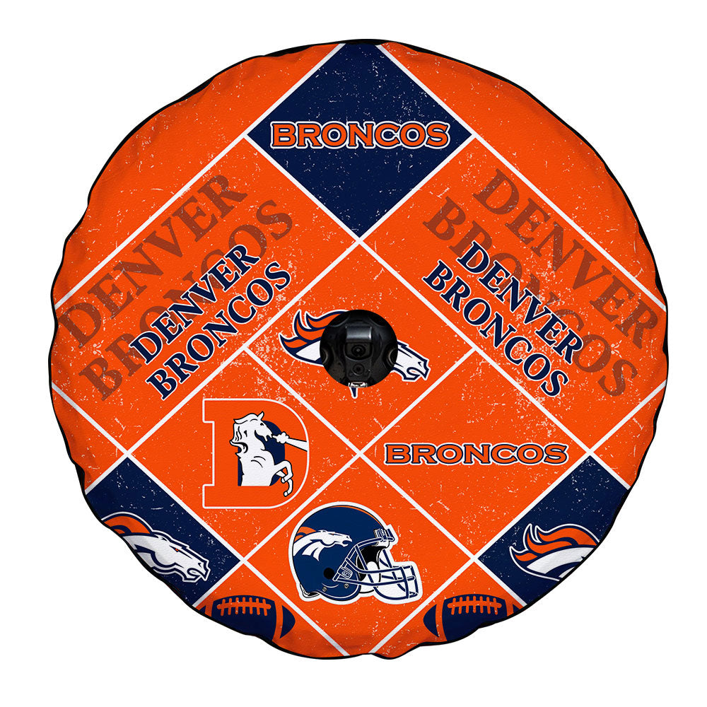 Denver Broncos Spare Tire Covers Camera Hole Sporty Team Collection - Gearcarcover - 4