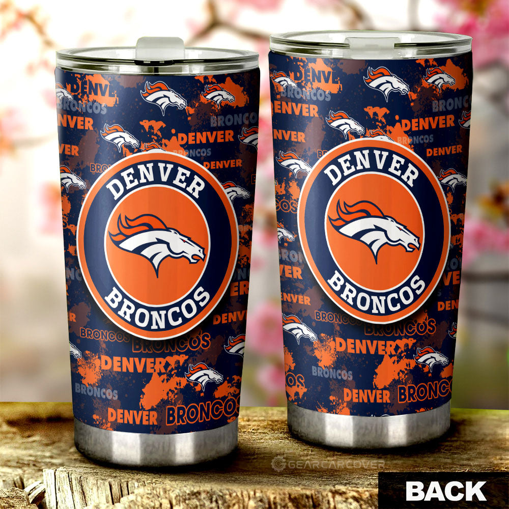 Denver Broncos Tumbler Cup Custom Car Accessories - Gearcarcover - 2