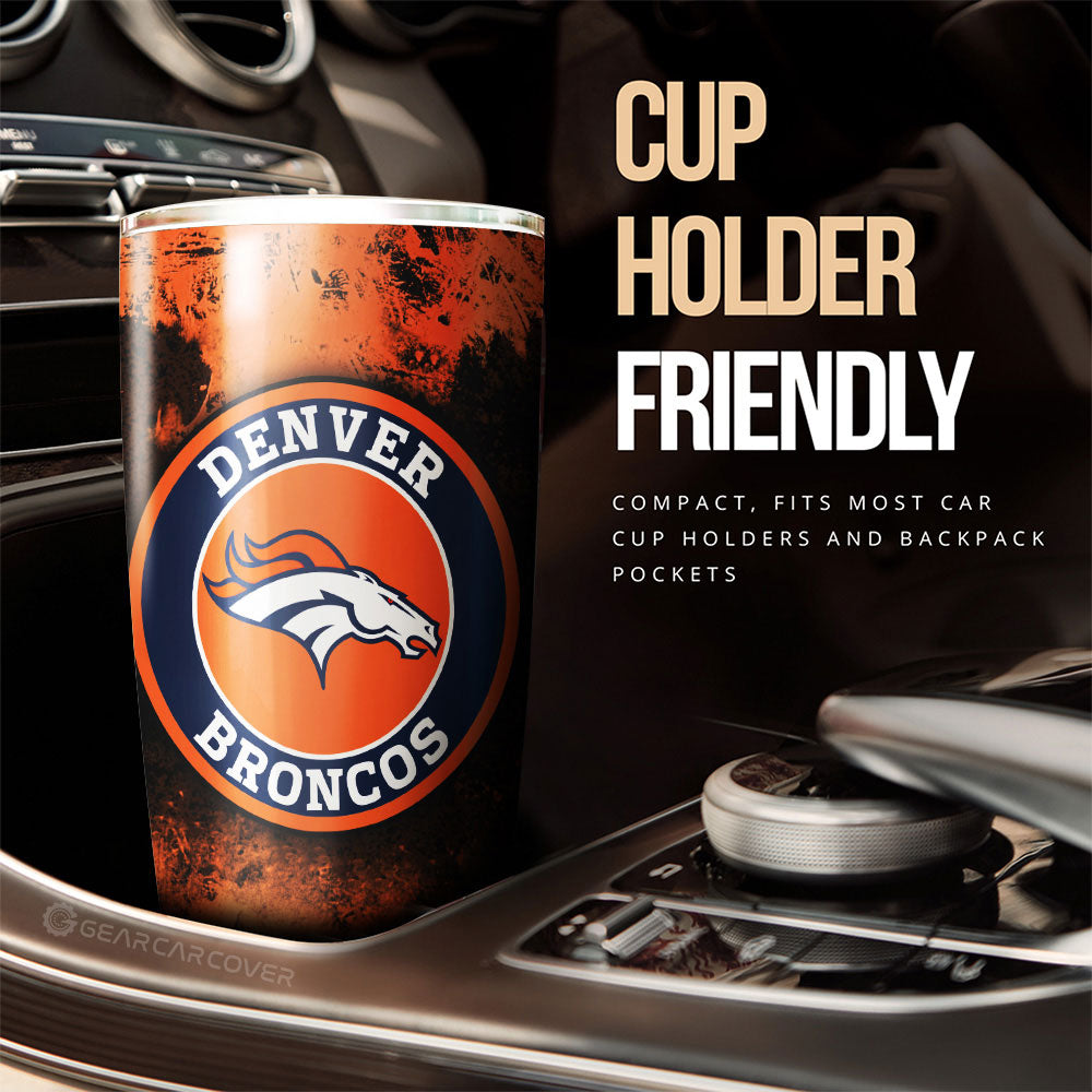 Denver Broncos Tumbler Cup Custom Car Accessories - Gearcarcover - 3