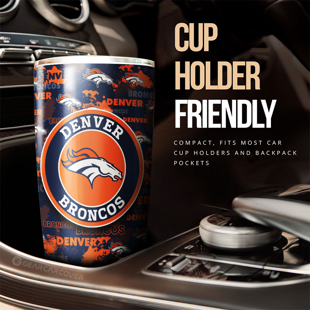 Denver Broncos Tumbler Cup Custom Car Accessories - Gearcarcover - 3