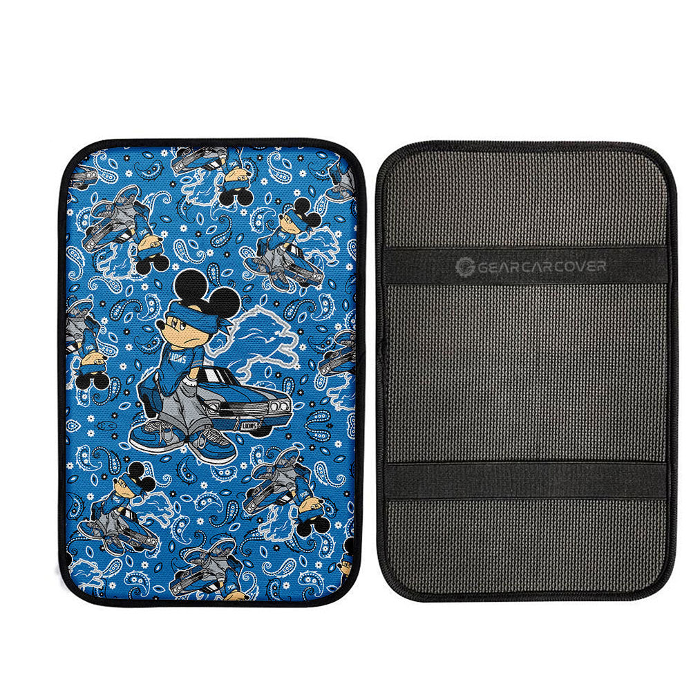 Detroit Lions Car Center Console Cover Cartoon Theme Collection - Gearcarcover - 2