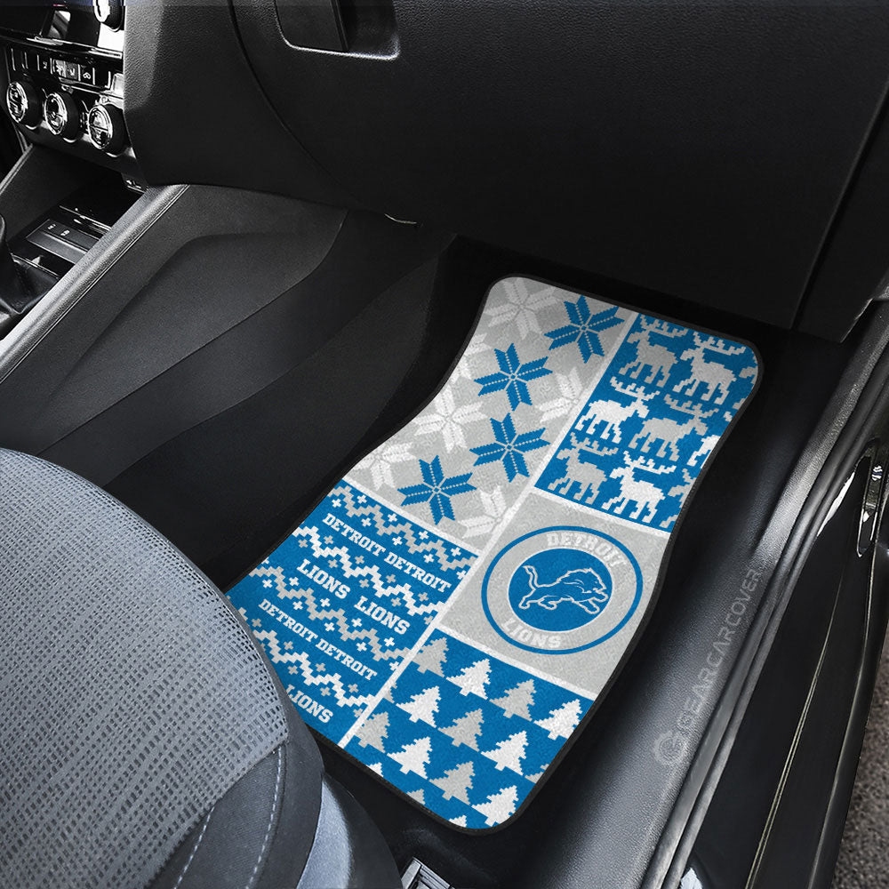 Detroit Lions Car Floor Mats Custom Ugly Style Car Accessories - Gearcarcover - 3
