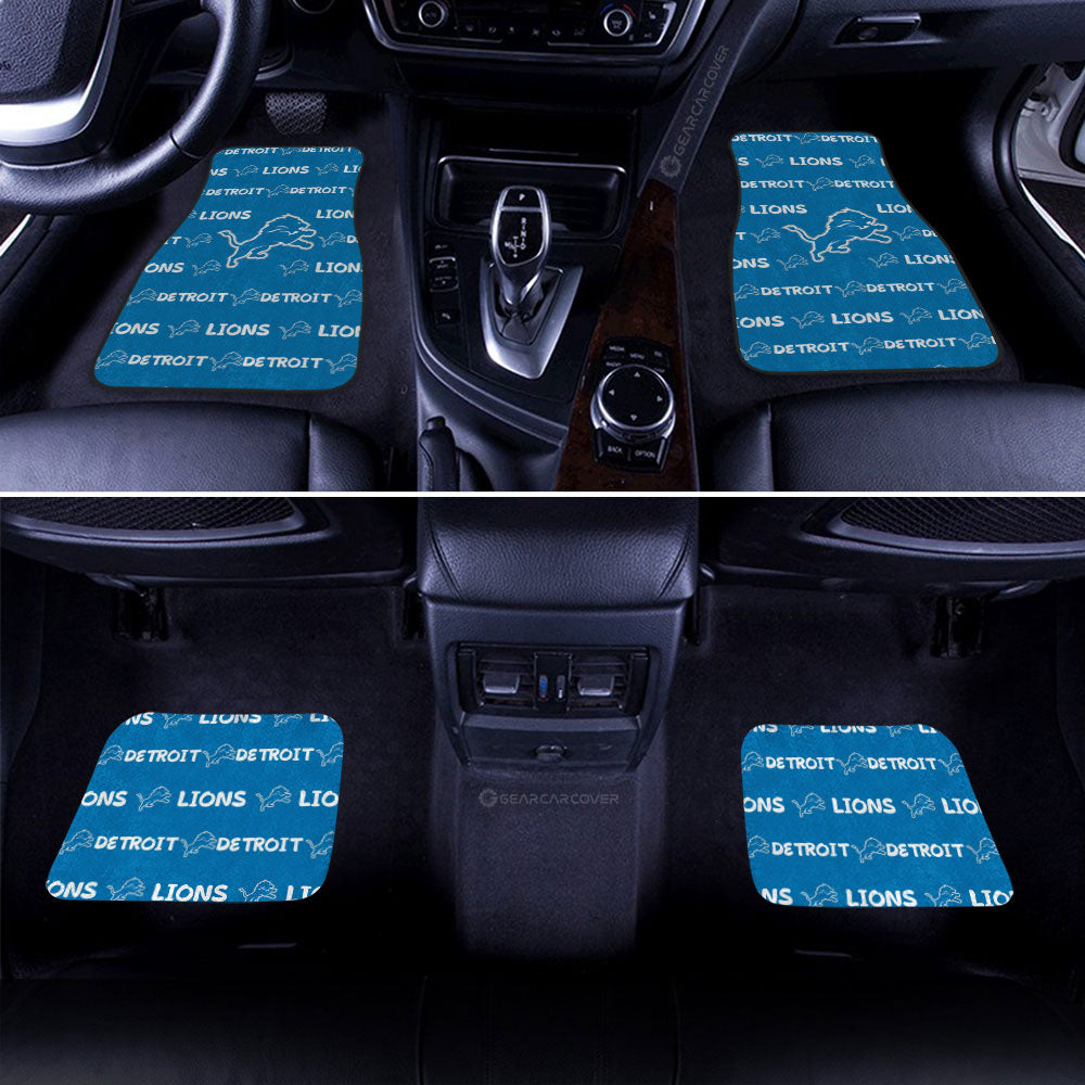 Detroit Lions Car Floor Mats Sporty Team Collection - Gearcarcover - 2