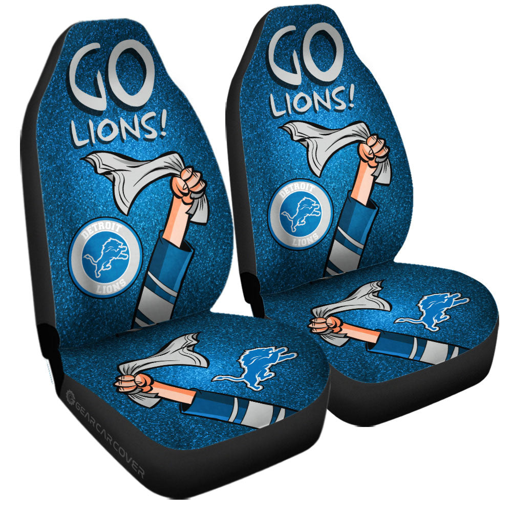 Detroit Lions Car Seat Covers Custom Car Accessories - Gearcarcover - 3