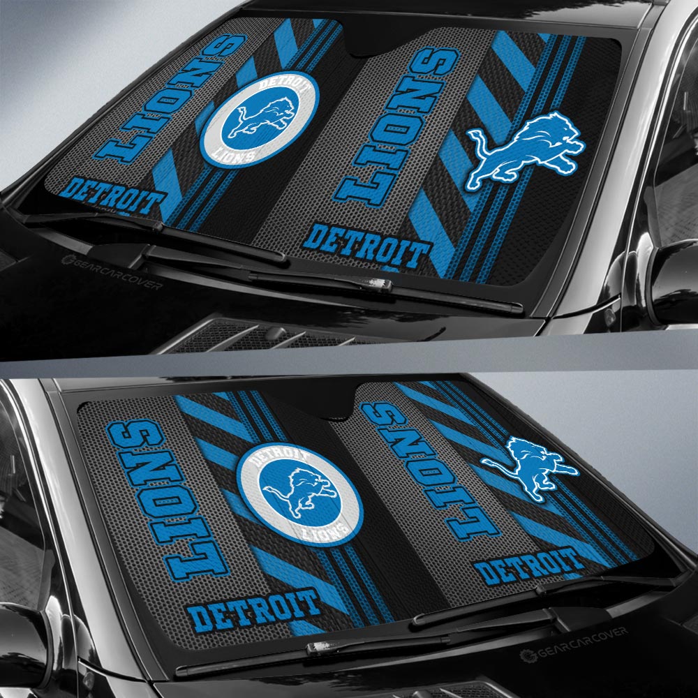Detroit Lions Car Sunshade Custom Car Accessories - Gearcarcover - 2