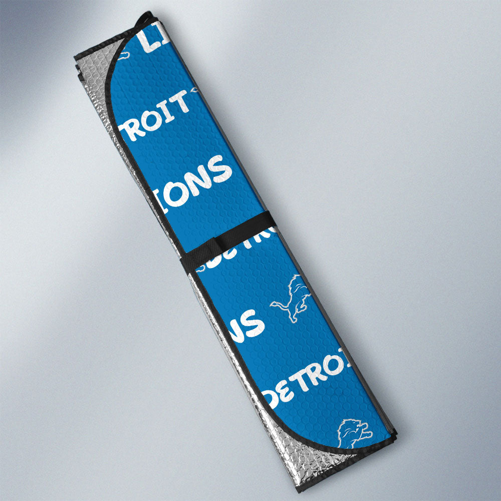 Detroit Lions Car Sunshade Sporty Team Collection - Gearcarcover - 3