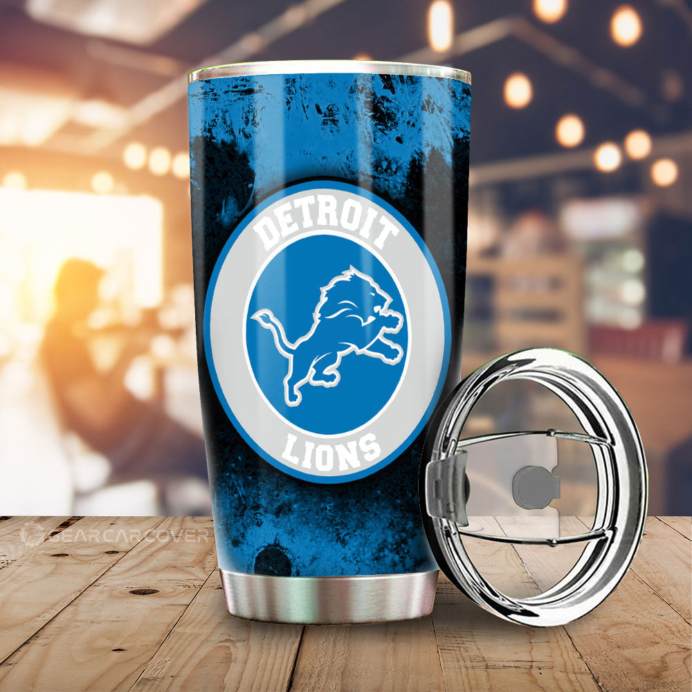 Detroit Lions Tumbler Cup Custom Car Accessories - Gearcarcover - 2