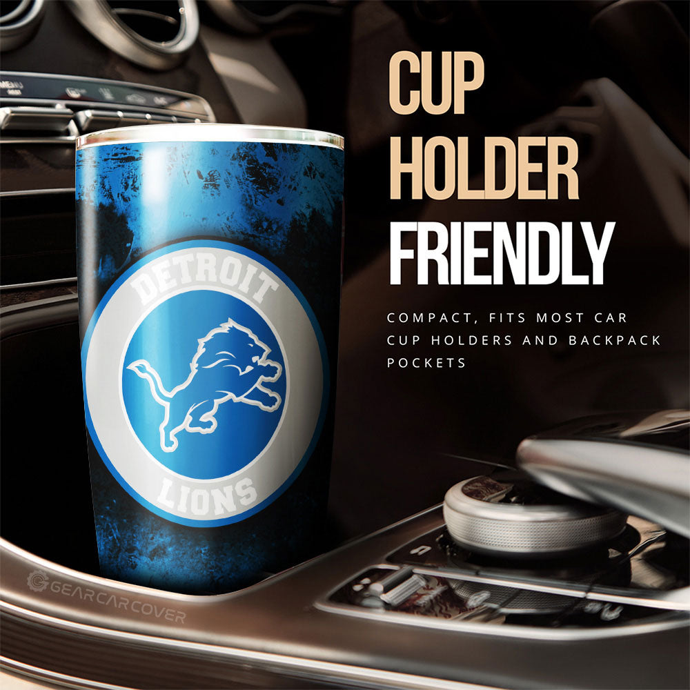 Detroit Lions Tumbler Cup Custom Car Accessories - Gearcarcover - 3
