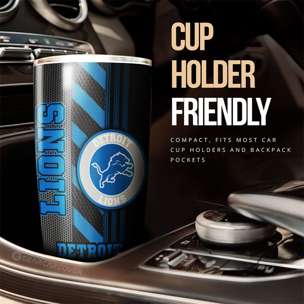 Detroit Lions Tumbler Cup Custom Car Accessories - Gearcarcover - 3