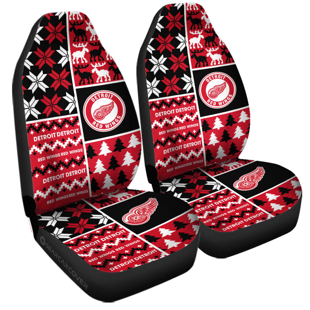 Detroit Red Wings Car Seat Covers Custom Ugly Style Car Accessories - Gearcarcover - 3