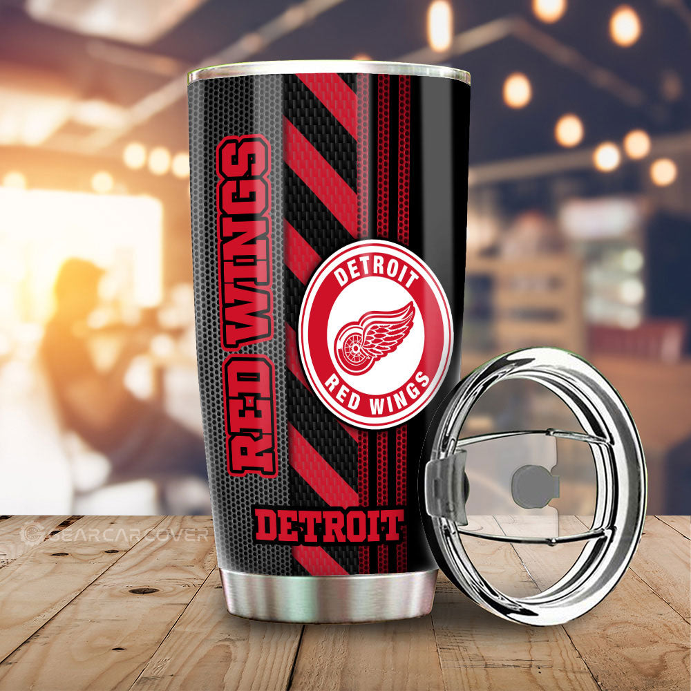 Detroit Red Wings Tumbler Cup Custom Car Accessories - Gearcarcover - 2