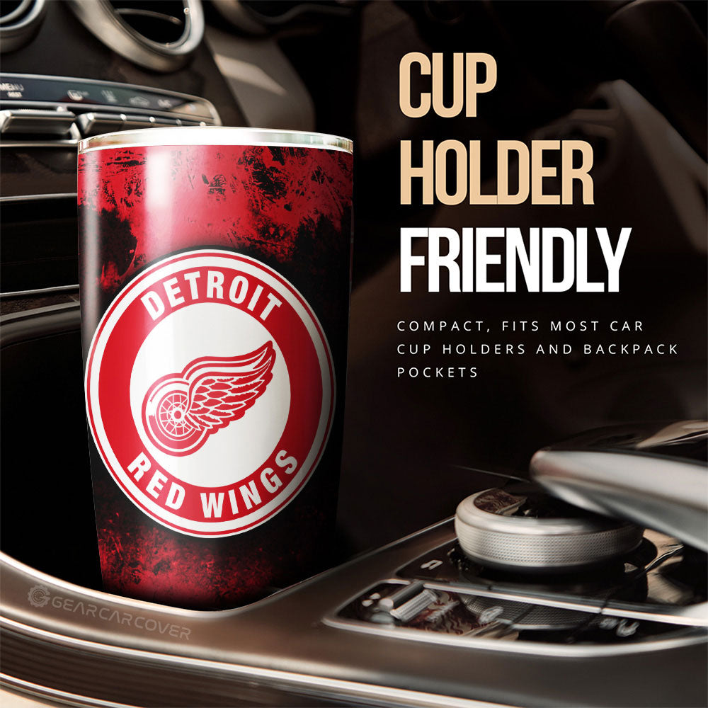 Detroit Red Wings Tumbler Cup Custom Car Accessories - Gearcarcover - 3
