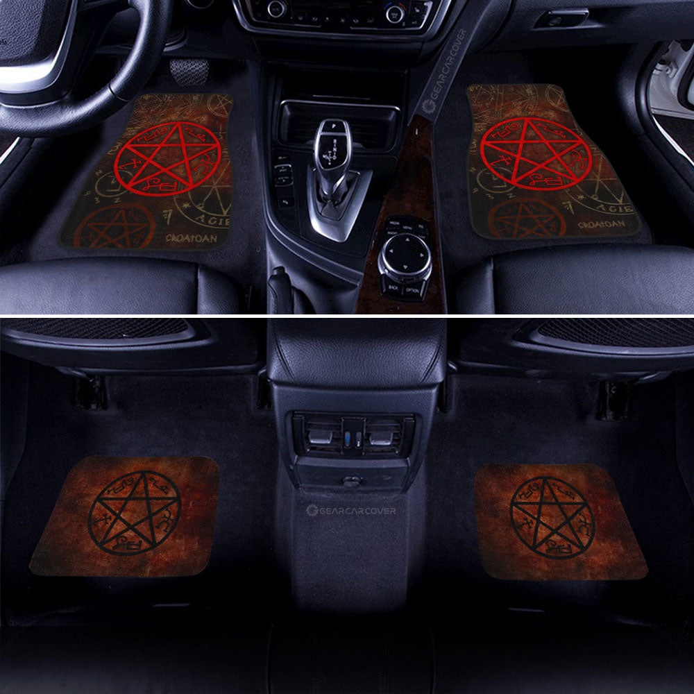 Devils Trap Car Floor Mats Custom Supernatural Car Accessories - Gearcarcover - 2