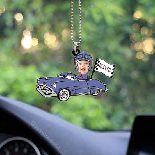 Doc Hudson Ornament Personalized Baby With Helmet Collection - Gearcarcover - 2