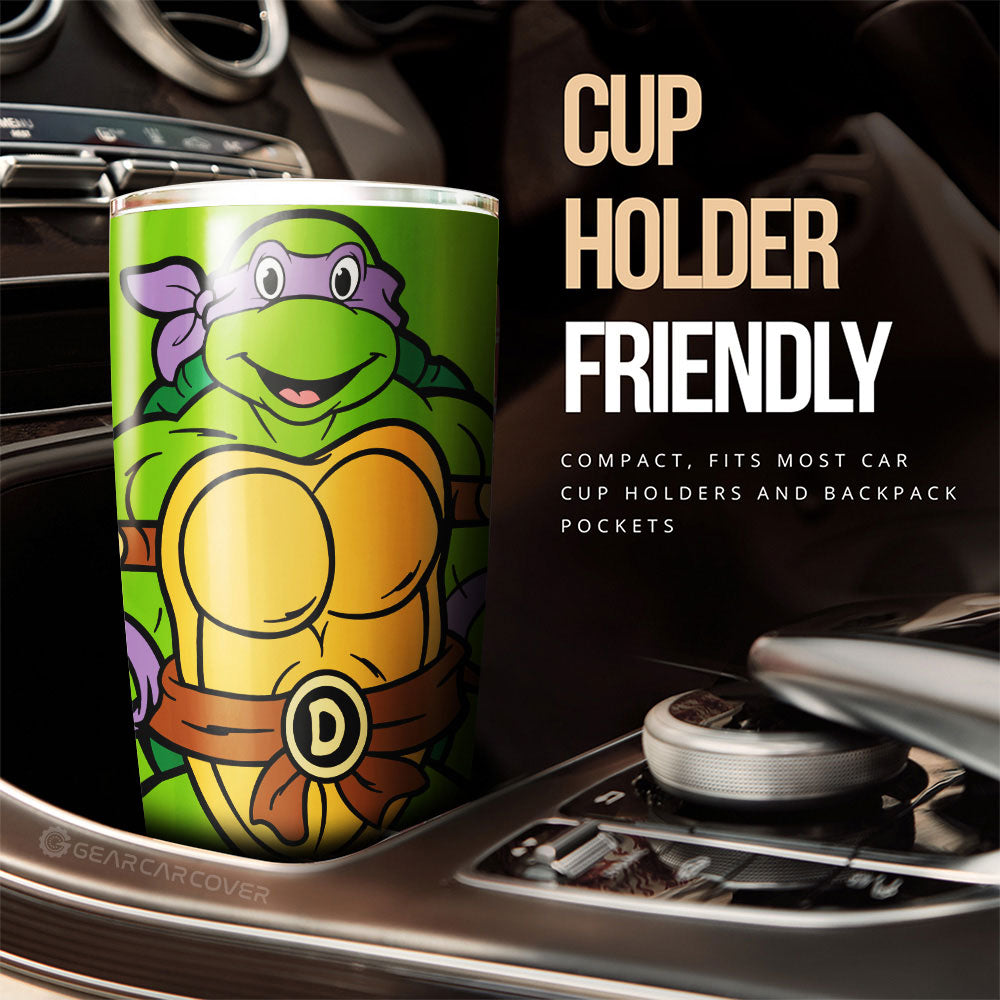 Donatello Tumbler Cup Custom Ninja Turtle Car Accessories - Gearcarcover - 3