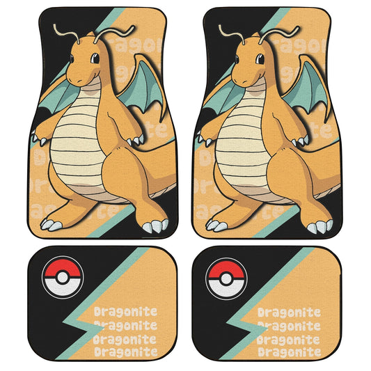 Dragonite Car Floor Mats Custom Anime Car Interior Accessories - Gearcarcover - 1