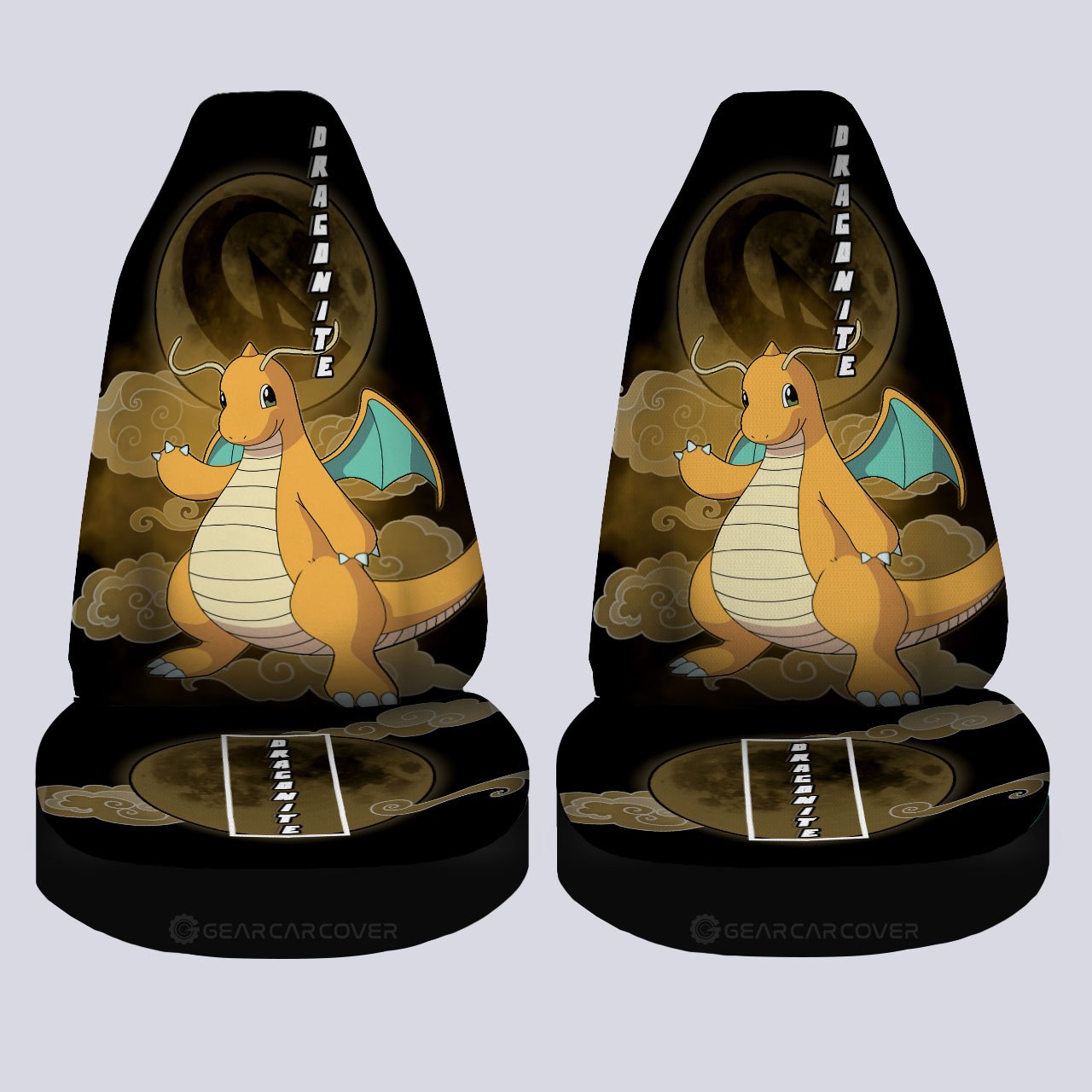 Dragonite Car Seat Covers Custom Anime Car Accessories For Anime Fans - Gearcarcover - 4