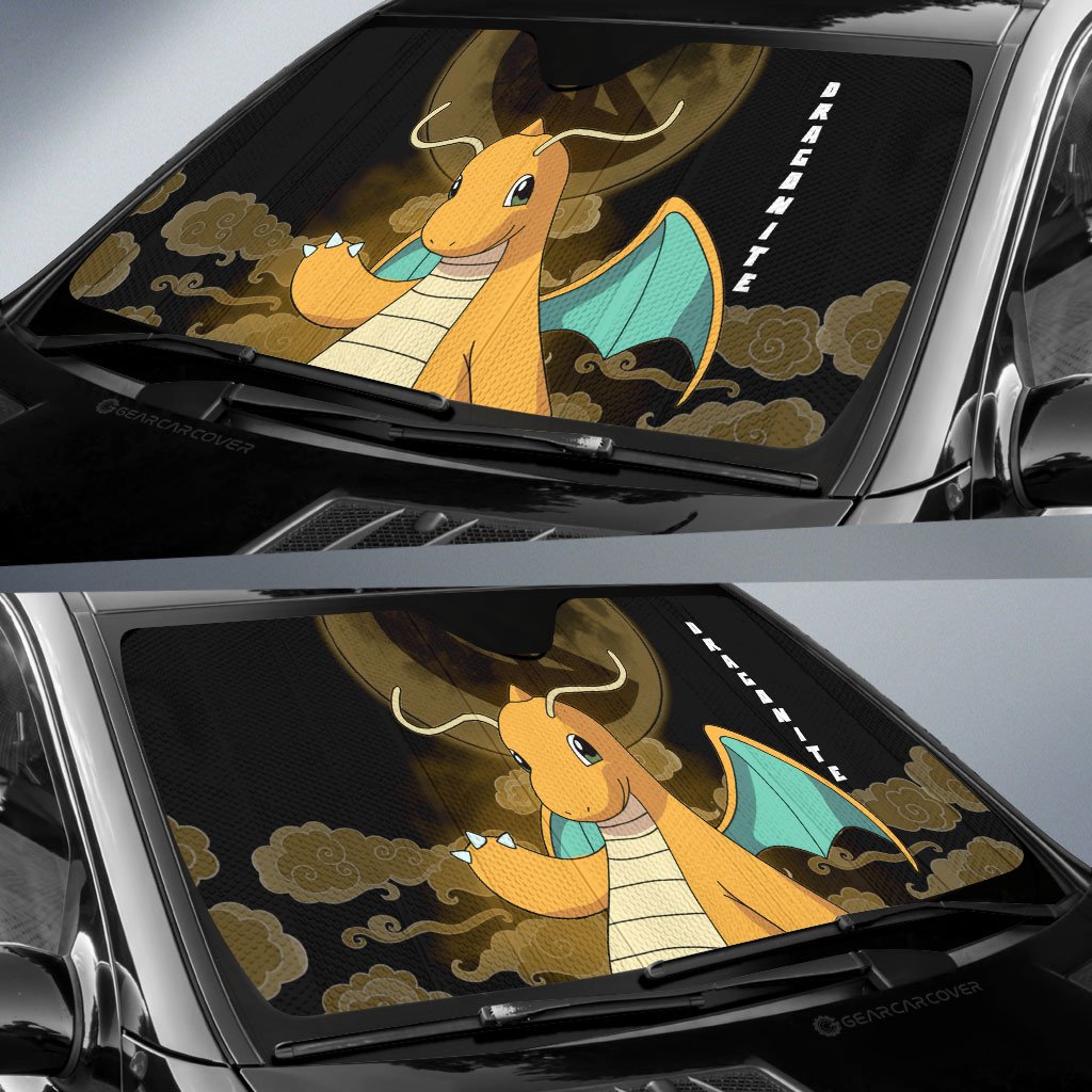 Dragonite Car Sunshade Custom Anime Car Accessories - Gearcarcover - 2