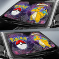 Dragonite Car Sunshade Custom Anime Galaxy Manga Style - Gearcarcover - 2