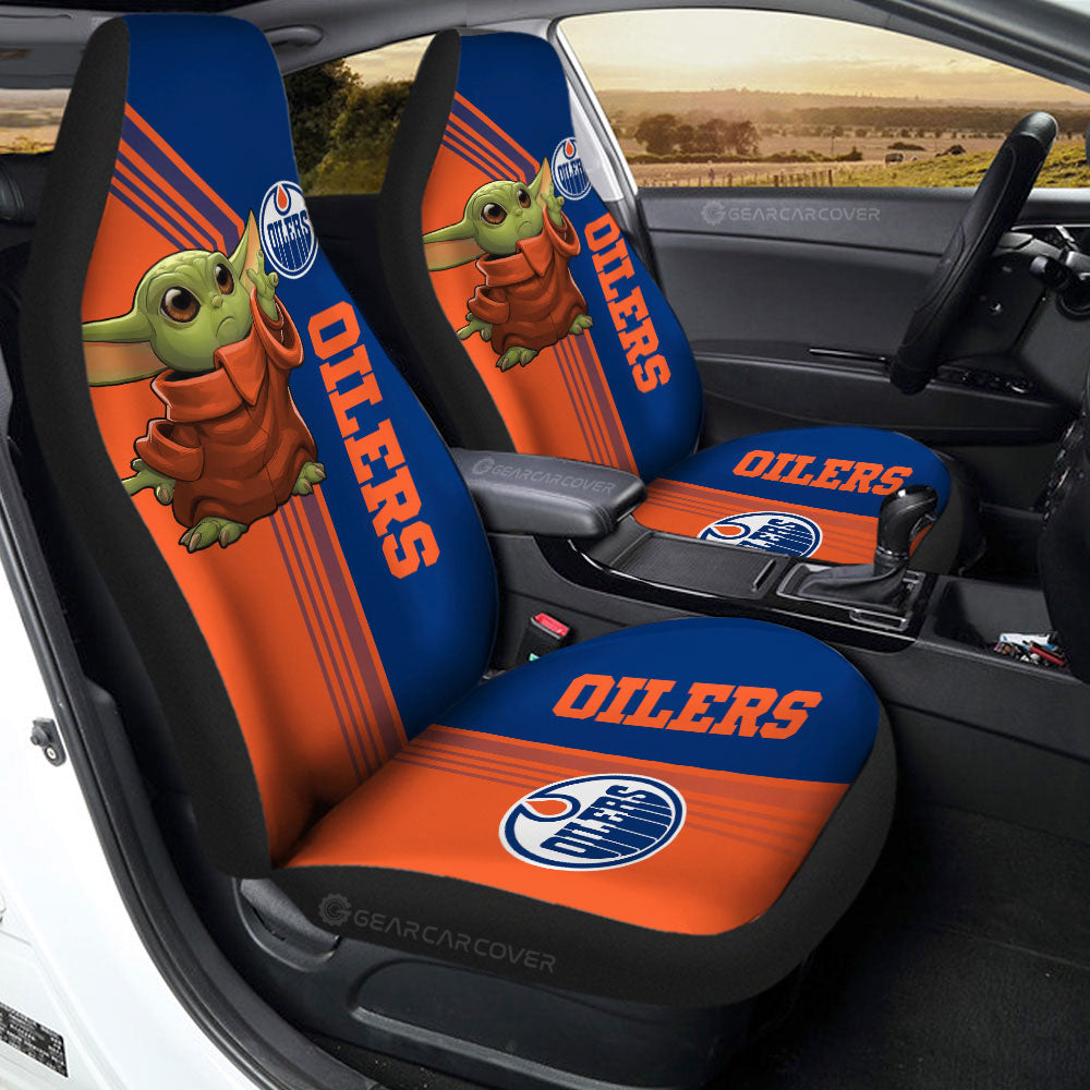 Edmonton Oilers Car Seat Covers Baby Yoda Car Accessories - Gearcarcover - 2