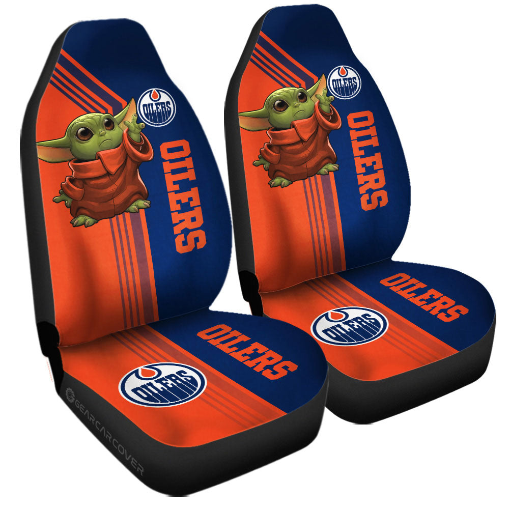 Edmonton Oilers Car Seat Covers Baby Yoda Car Accessories - Gearcarcover - 3