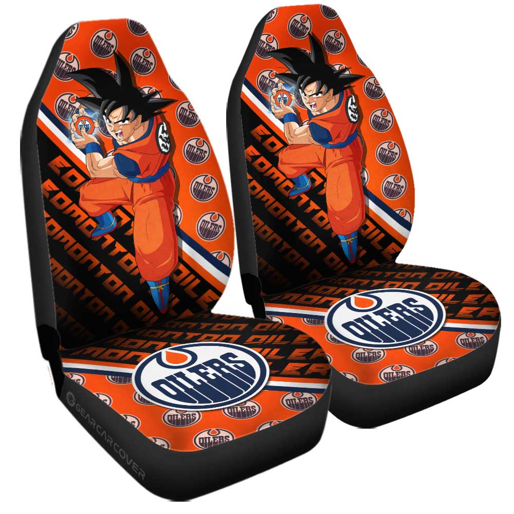 Edmonton Oilers Car Seat Covers Goku Car Decorations For Fans - Gearcarcover - 3