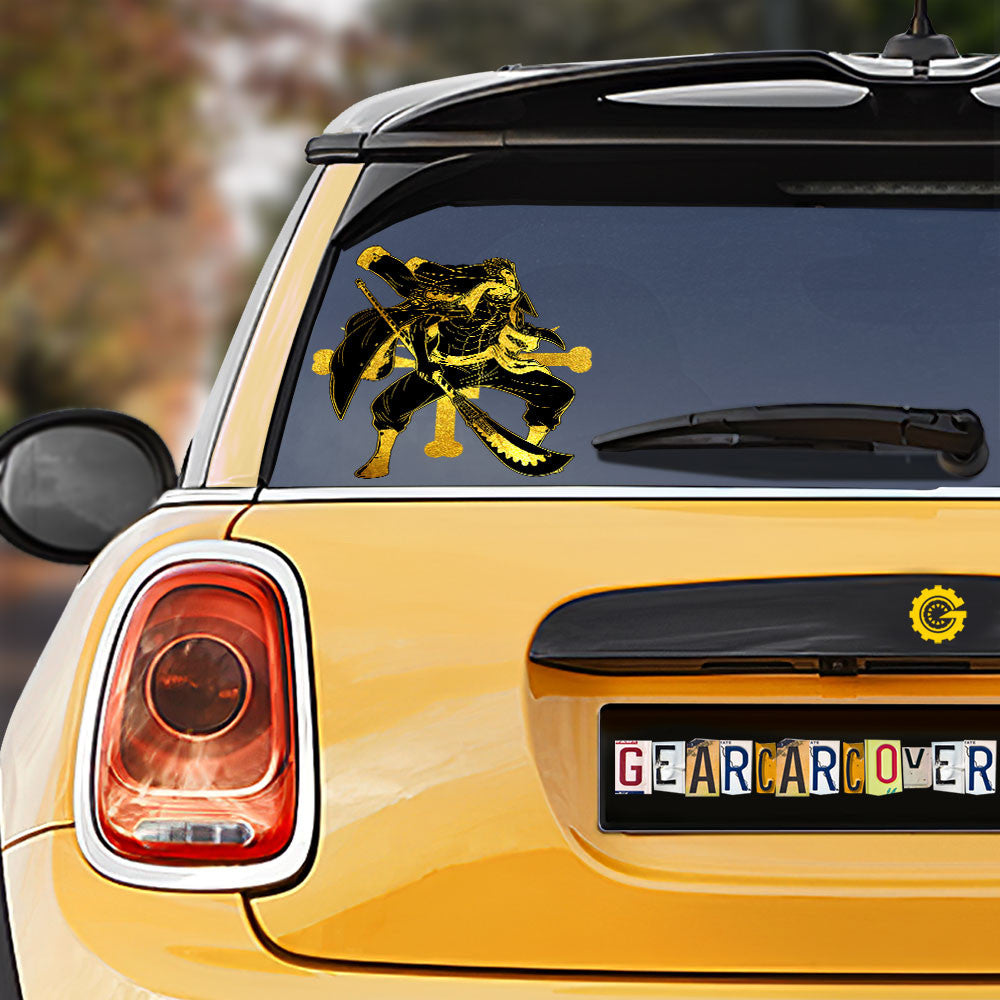 Edward Newgate Car Sticker Custom Gold Silhouette Style - Gearcarcover - 1