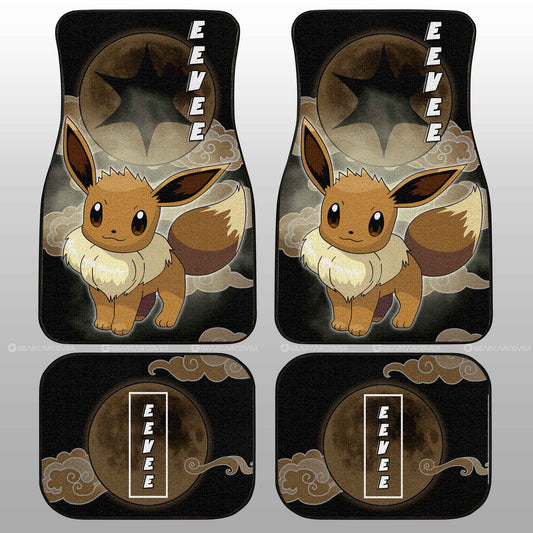 Eevee Car Floor Mats Custom Anime Car Accessories For Anime Fans - Gearcarcover - 2